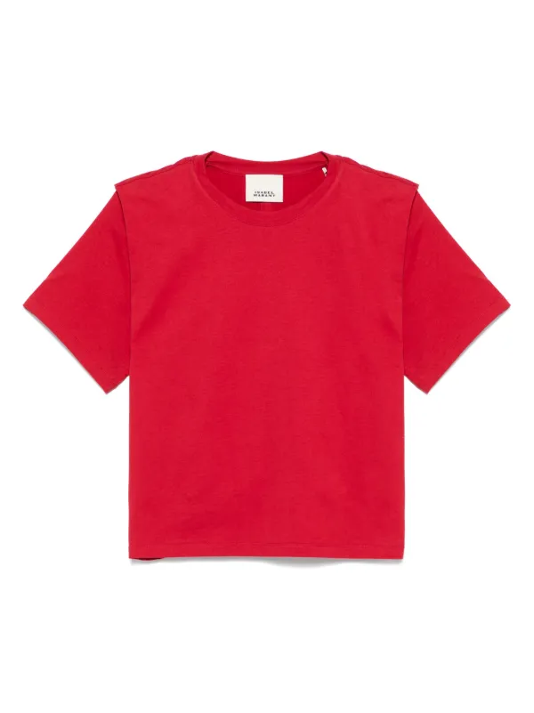 【送料&関税込】Isabel Marant Zelitos T-shirt In Red Cotton 28946783_59008199_600.jpg