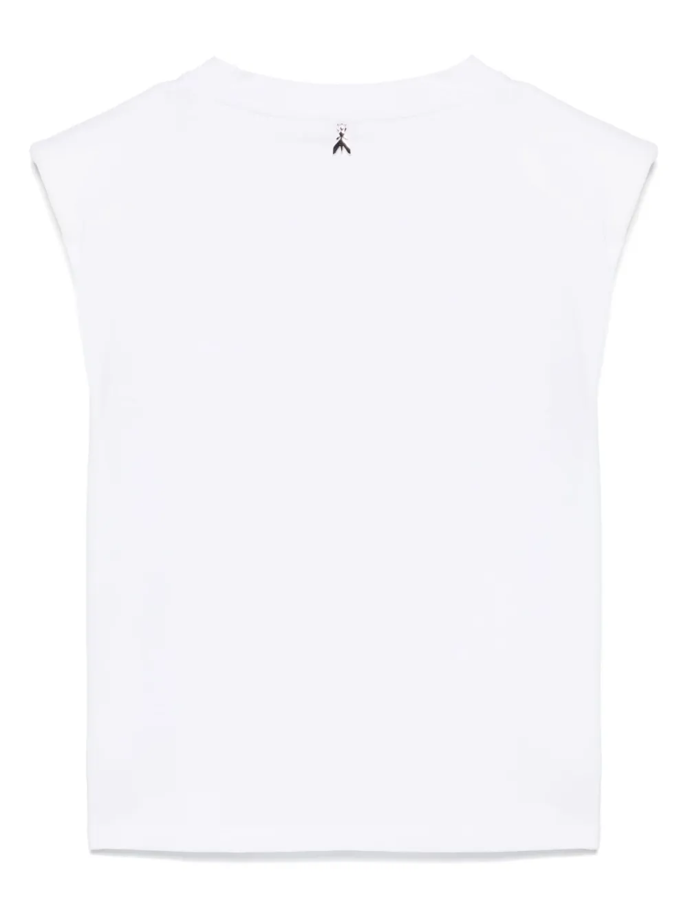 Shop Patrizia Pepe Logo Appliqué Tank Top In White
