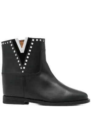 【関税込み】Via Roma 15 Ankle boots Via Roma 15 Low Heels Ankle Boots In Black Leather | italist