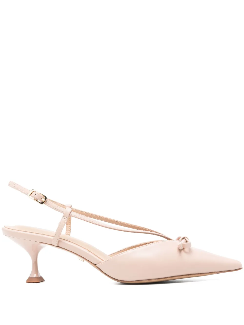 Lola Cruz 55mm Satina slingback pumps Pink