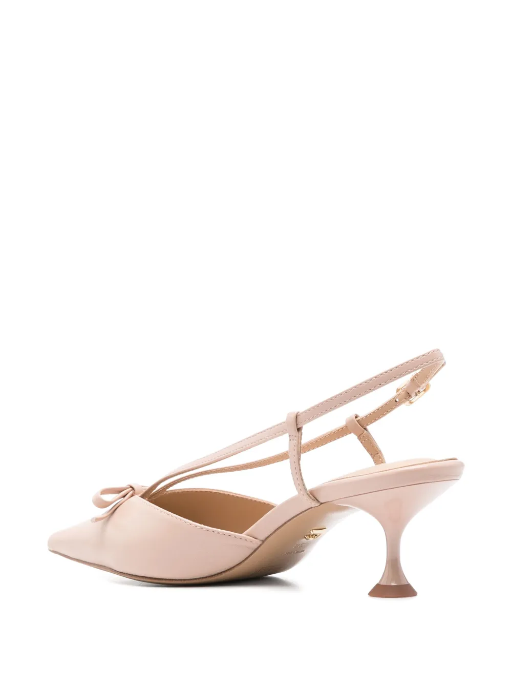 Lola Cruz 55mm Satina slingback pumps Pink