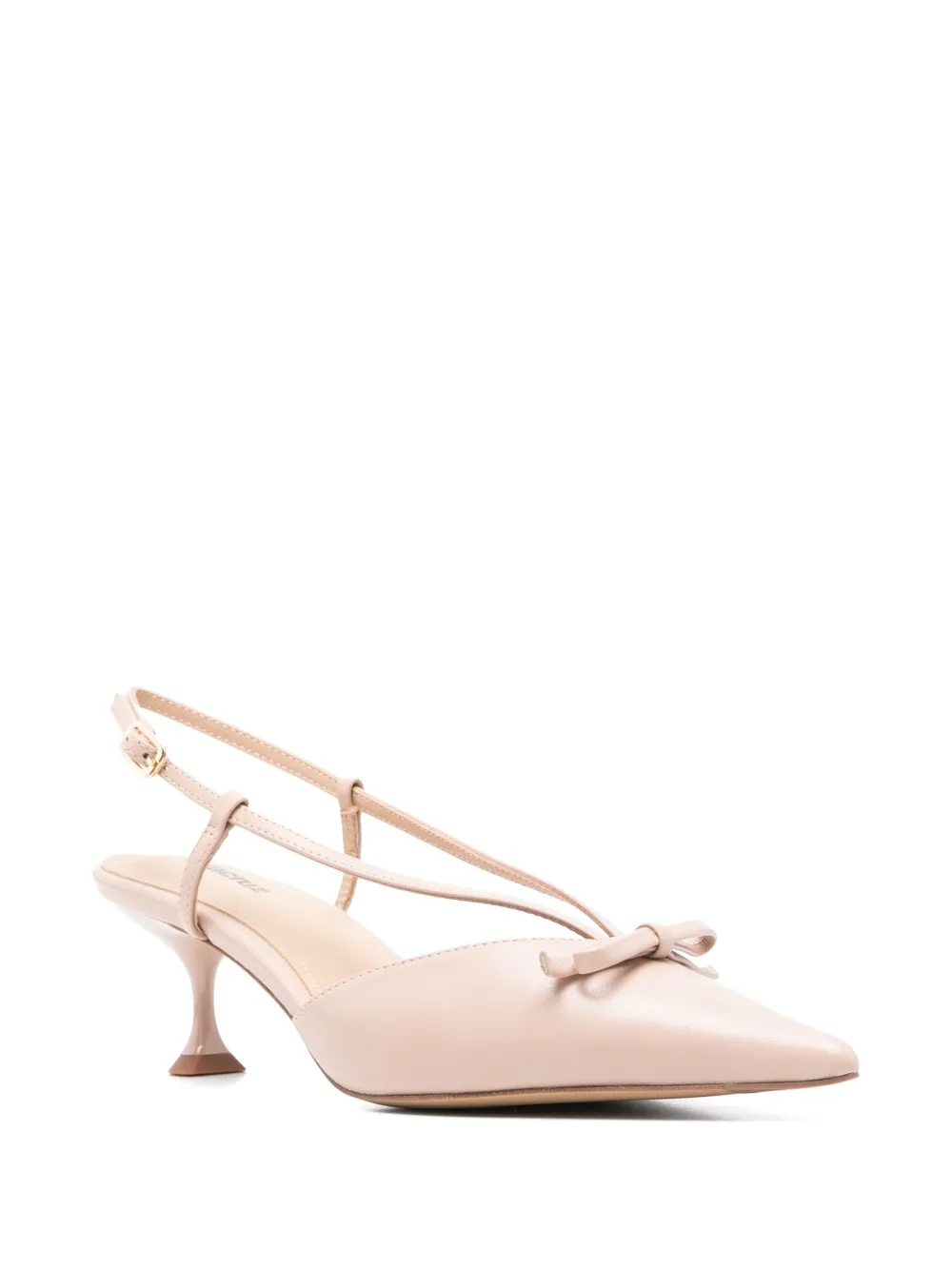 Lola Cruz 55mm Satina slingback pumps Pink