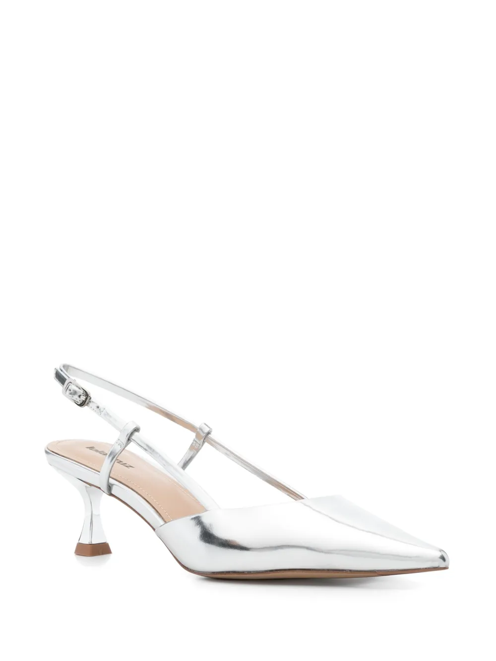 Lola Cruz 50 mm metallic pumps - Zilver