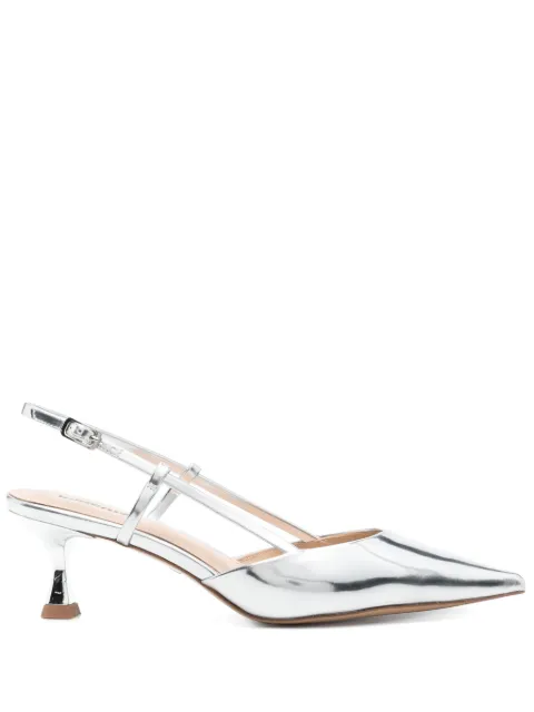 Lola Cruz 50mm metallic pumps