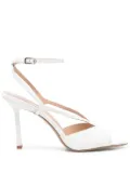 Lola Cruz 95mm Streep sandals - White