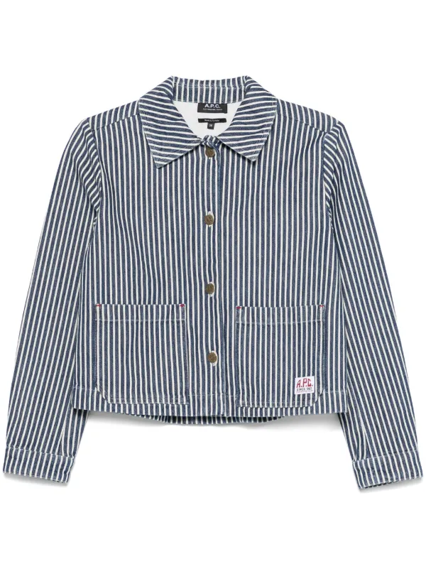 【関税&送料込】A.P.C. Frida Jacket A.P.C. Frida Jacket | Blue | FARFETCH