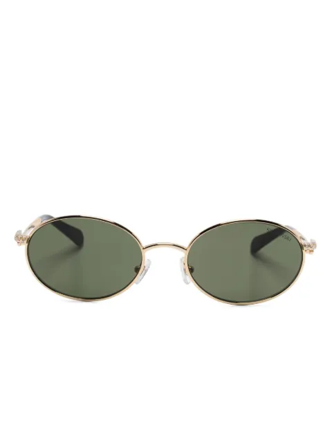 Swarovski oval-frame sunglasses