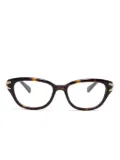 Swarovski square-frame glasses - Brown