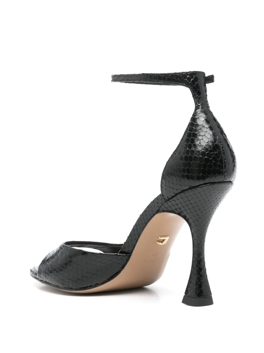 Lola Cruz 100mm Kumala sandals Black