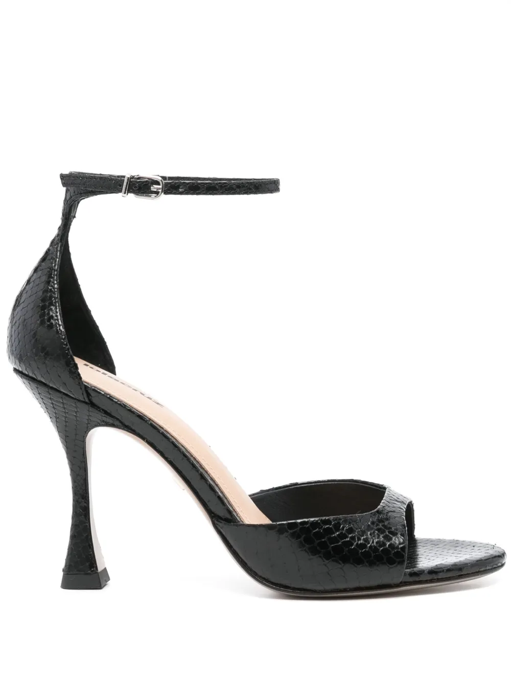 Lola Cruz 100mm Kumala sandals Black