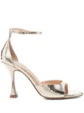 Lola Cruz 100mm Kumala sandals - Gold