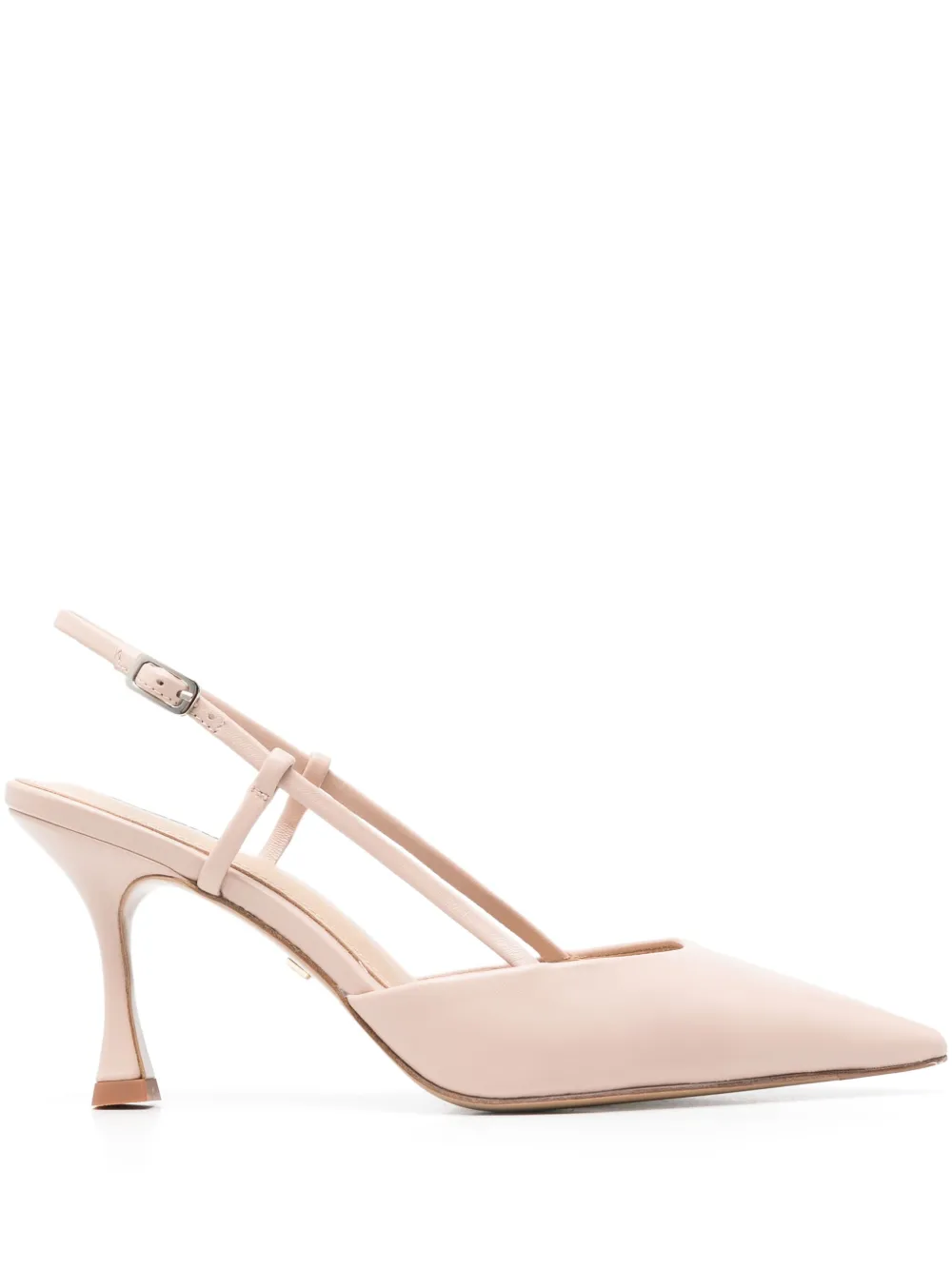 Lola Cruz 75mm Carmen slingback pumps Pink