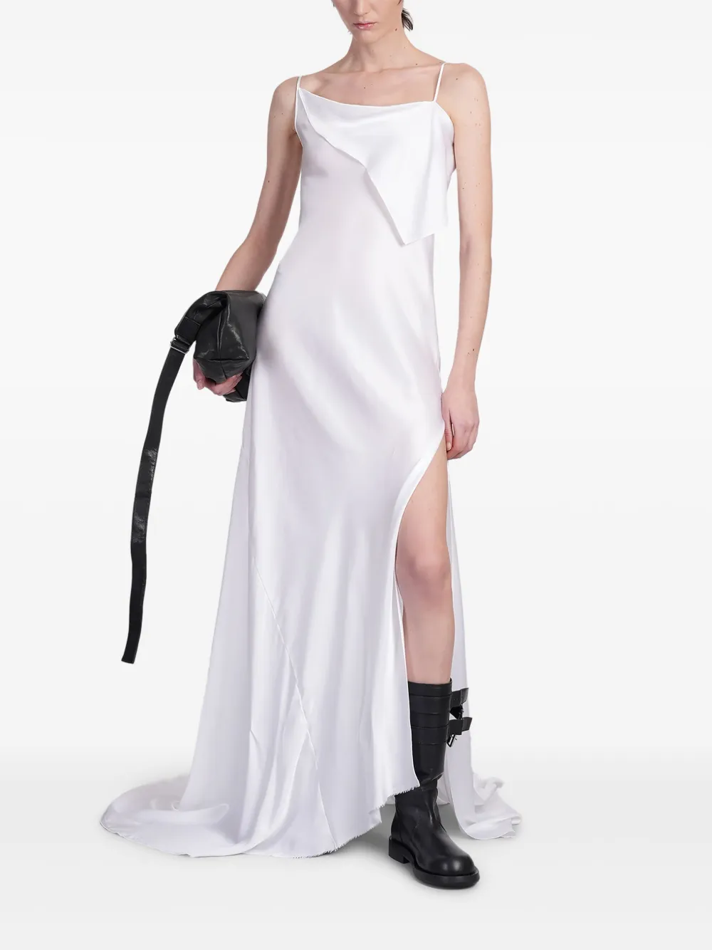 Ann Demeulemeester asymmetric dres - Wit