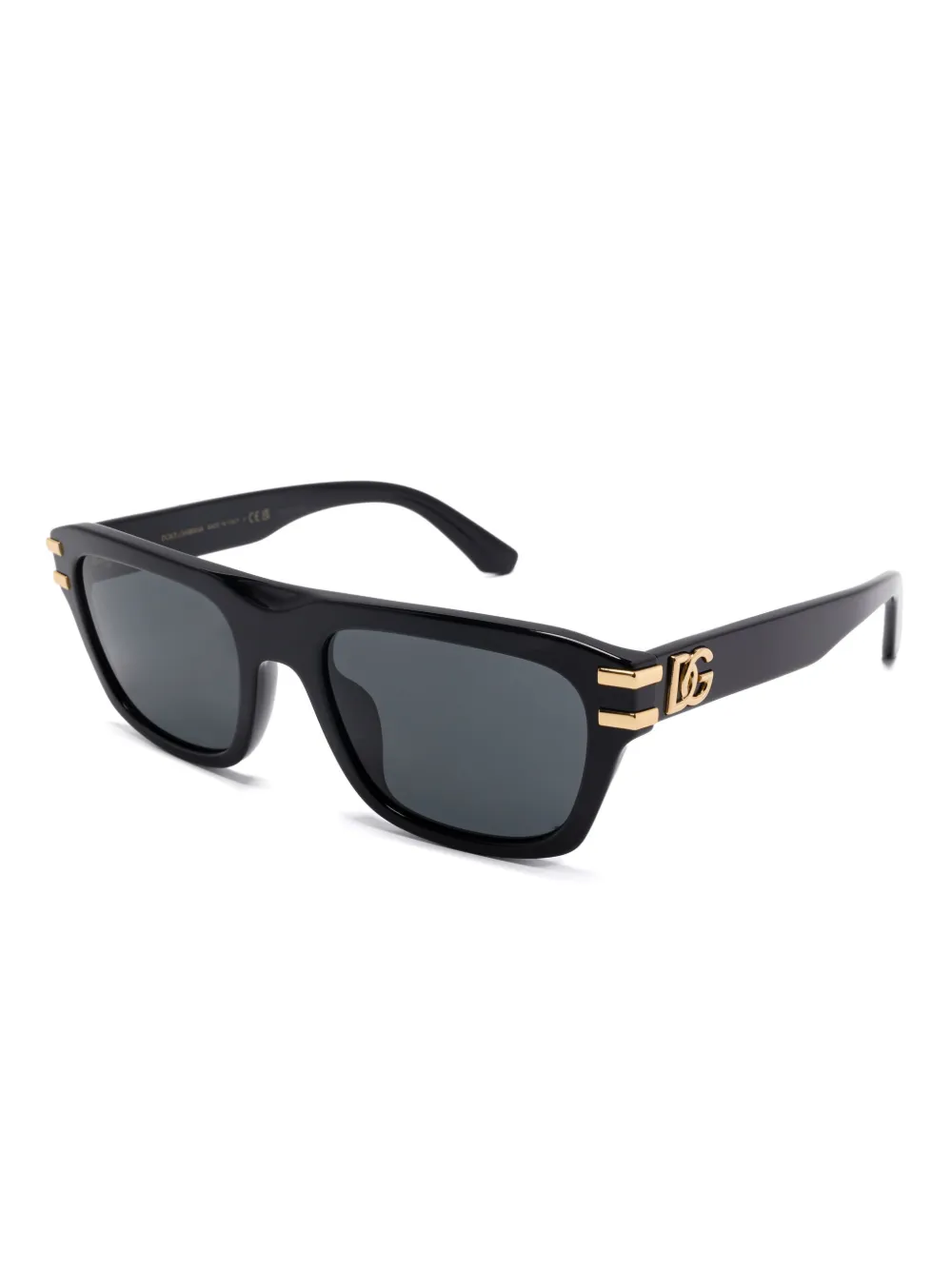 Dolce & Gabbana Eyewear Zonnebril met vierkant montuur - Zwart