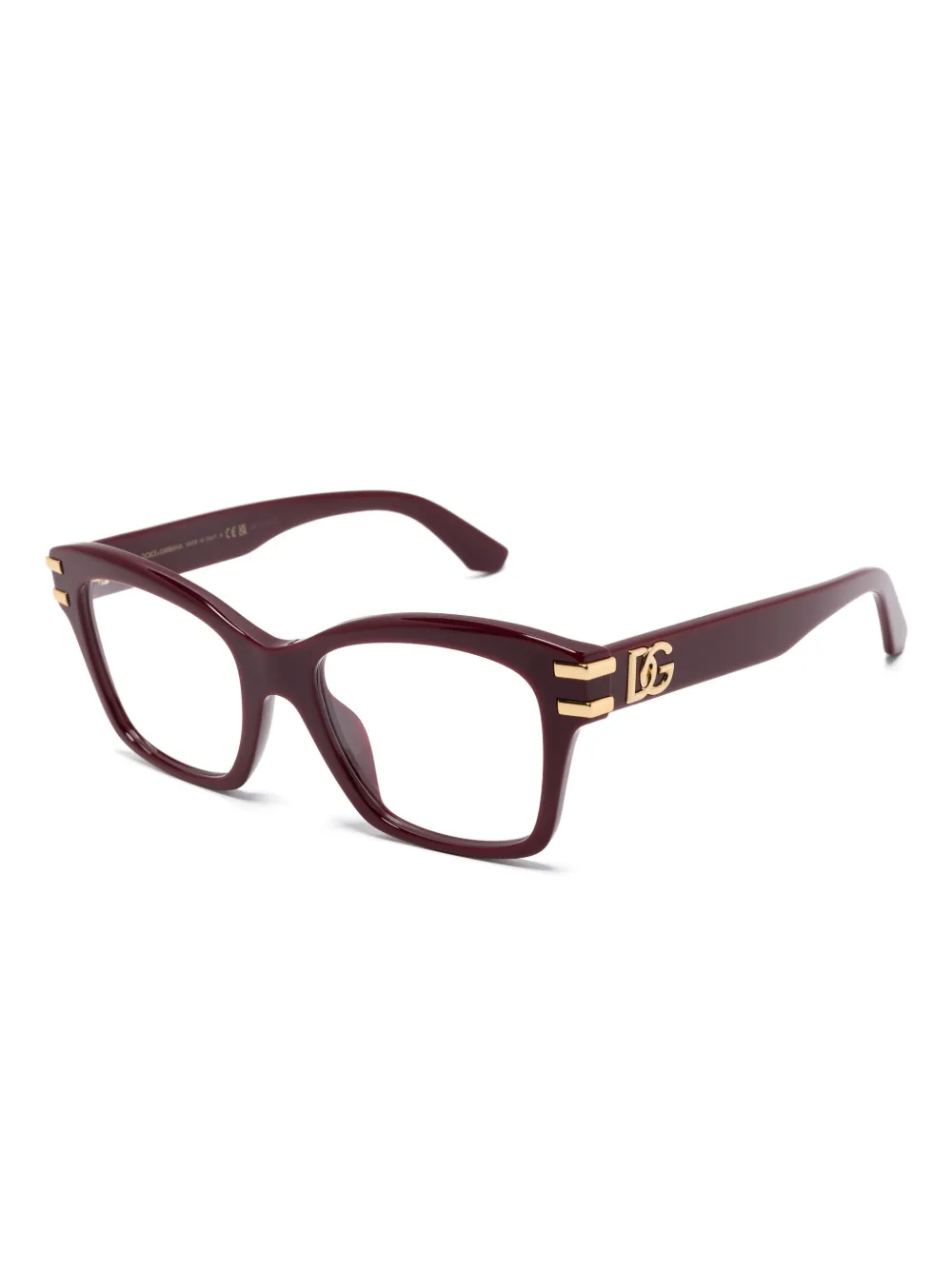 Dolce & Gabbana Eyewear Bril met vierkant montuur - Rood