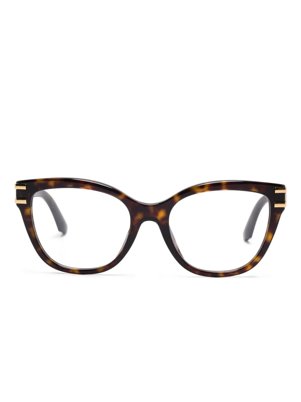 tortoiseshell-effect glasses