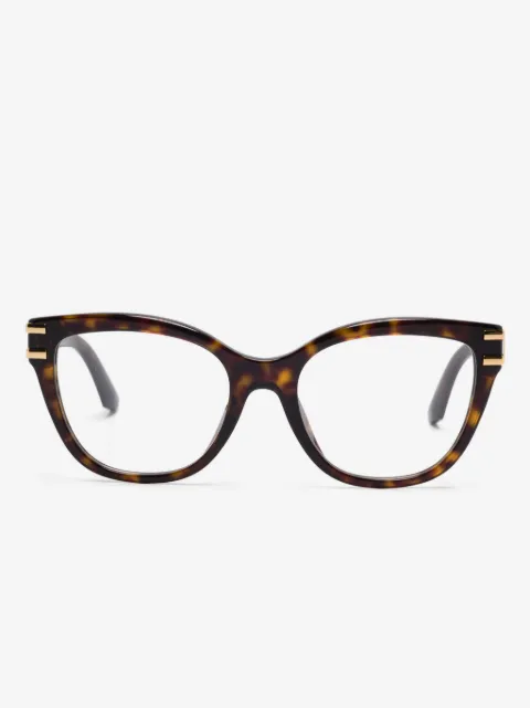 Dolce & Gabbana Eyewear lentes con armazón estilo carey