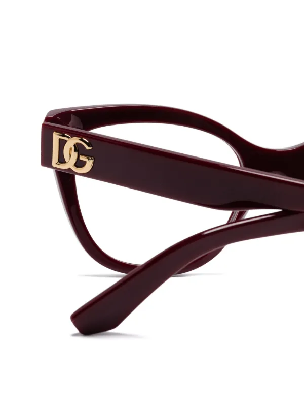 Dolce & Gabbana Eyewear cat-eye Glasses | Red | FARFETCH AO display picture 1