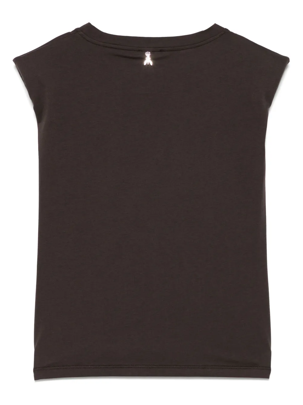 Patrizia Pepe Tanktop met logo-applicatie Bruin