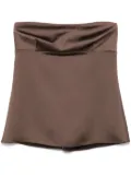 Patrizia Pepe satined blouse - Brown