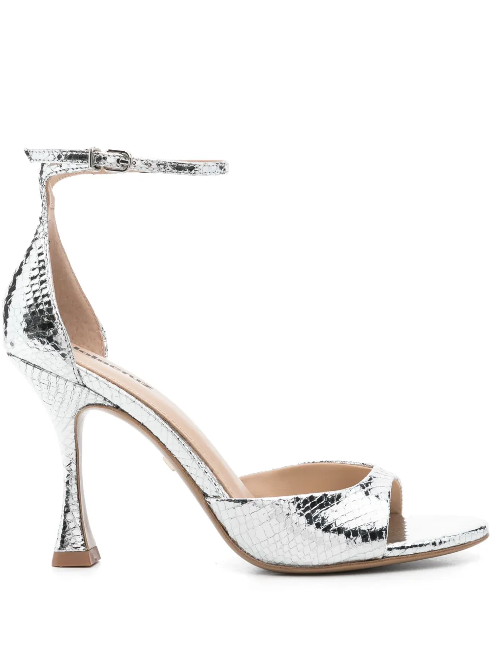 Lola Cruz 100m Kumala sandals Silver