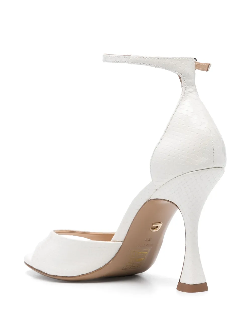 Lola Cruz 100mm Kumala sandals White