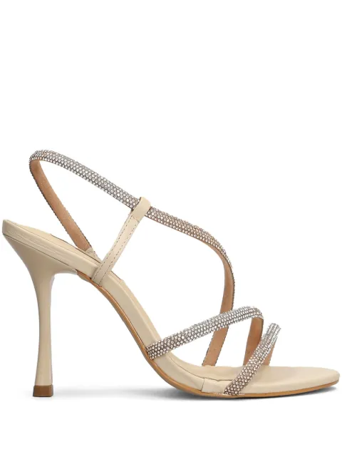 Werner sandalias con detalles de cristal y tacón de 100mm