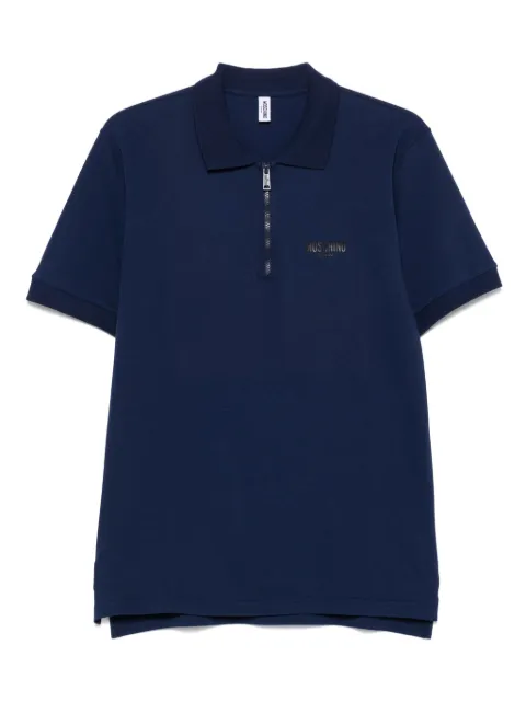 Moschino logo-print polo shirt 