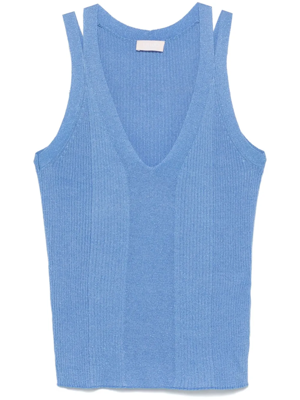 Lurex® knitted tank top