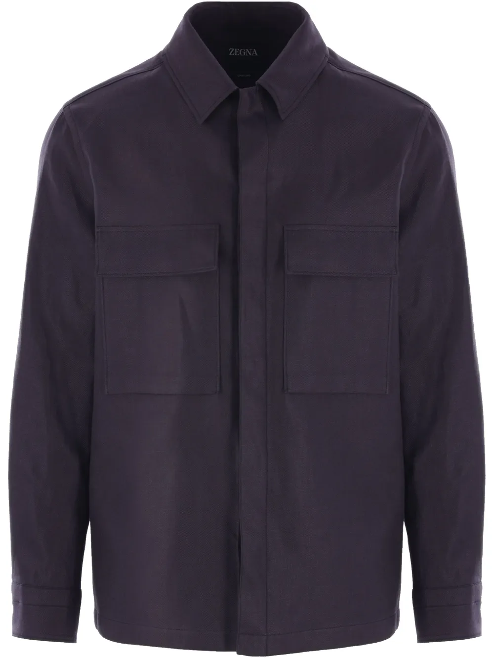 Zegna camisa de lino | azul | Image 1