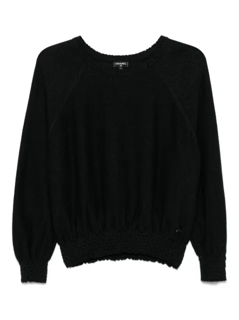 CHANEL Pre-Owned suéter con placa del logo 2010