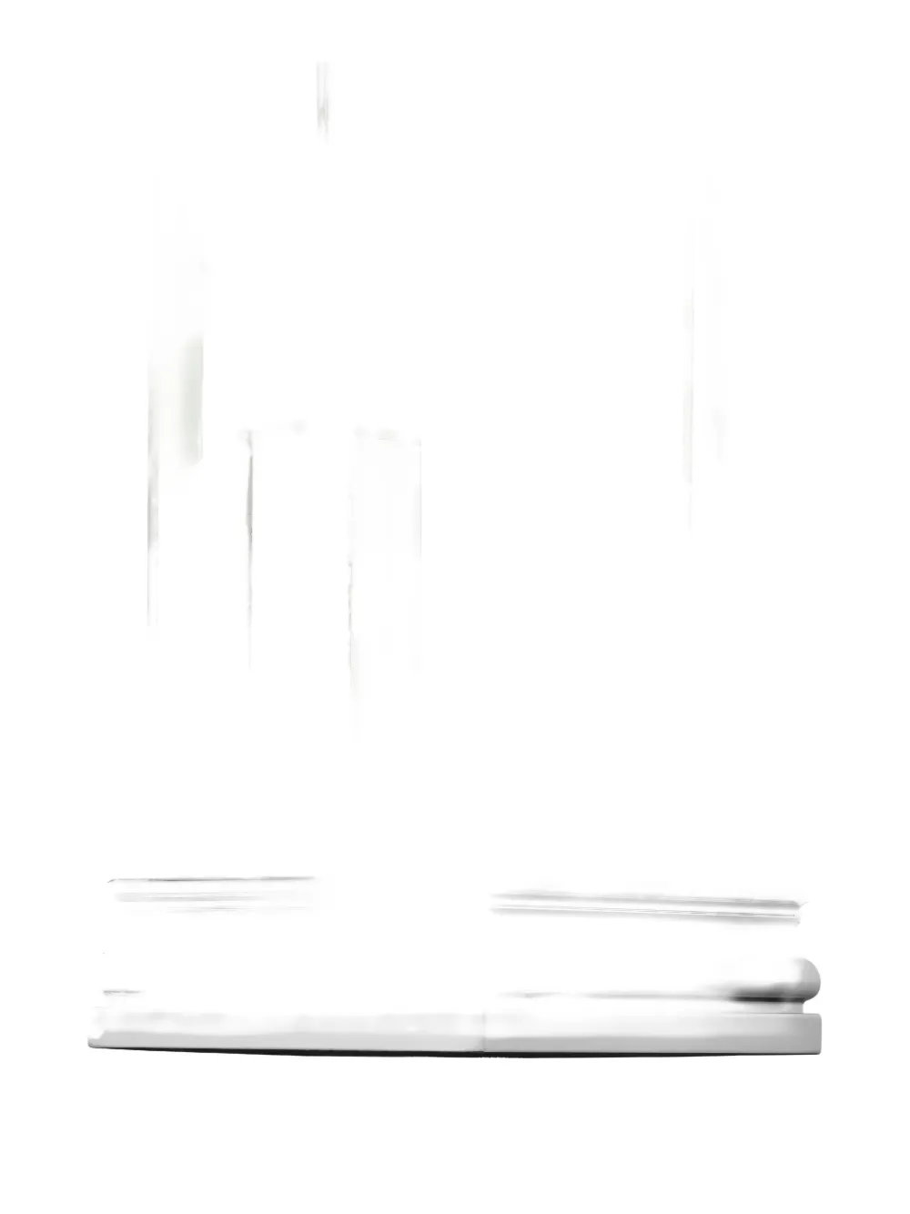 Christofle Perspectives chrome-base glass vase | Vases | Image 2