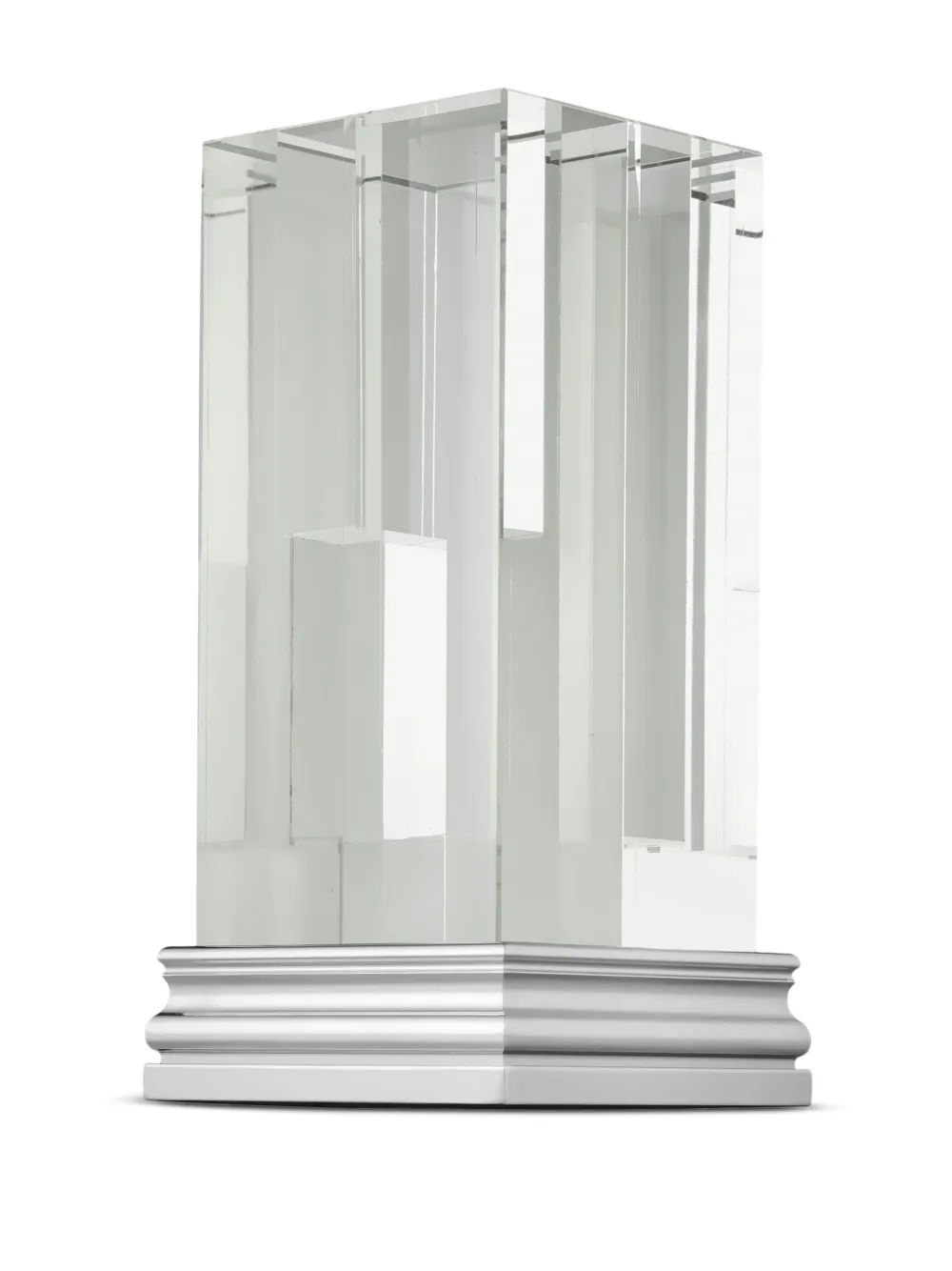 Christofle Perspectives chrome-base glass vase | Vases | Image 2
