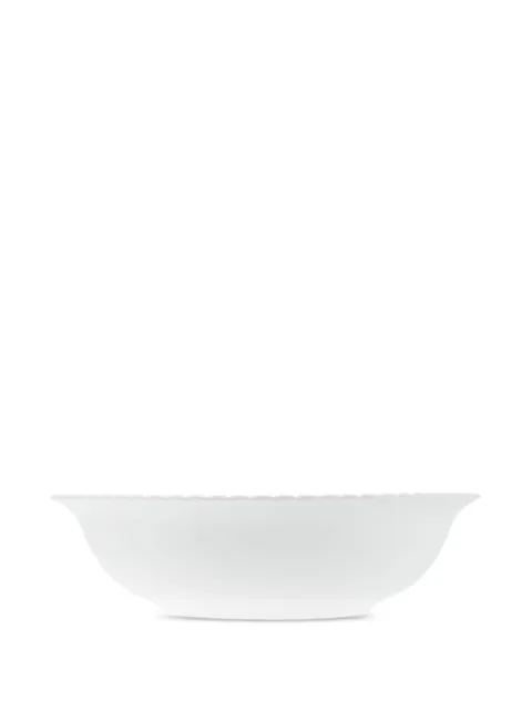 Christofle Babylone scalloped porcelain dish