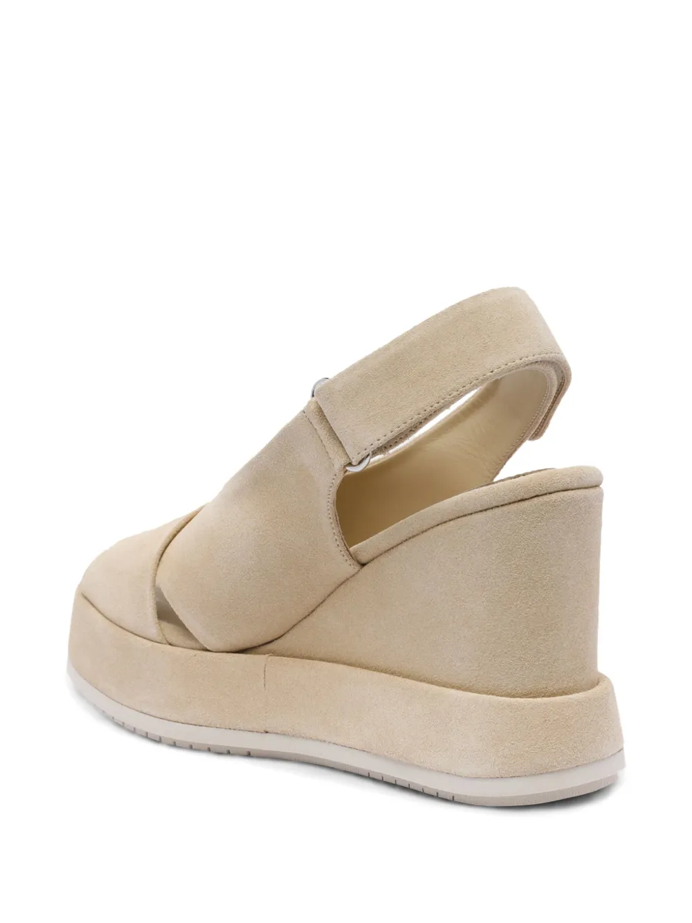 Paloma Barceló suede platform sandals Neutrals