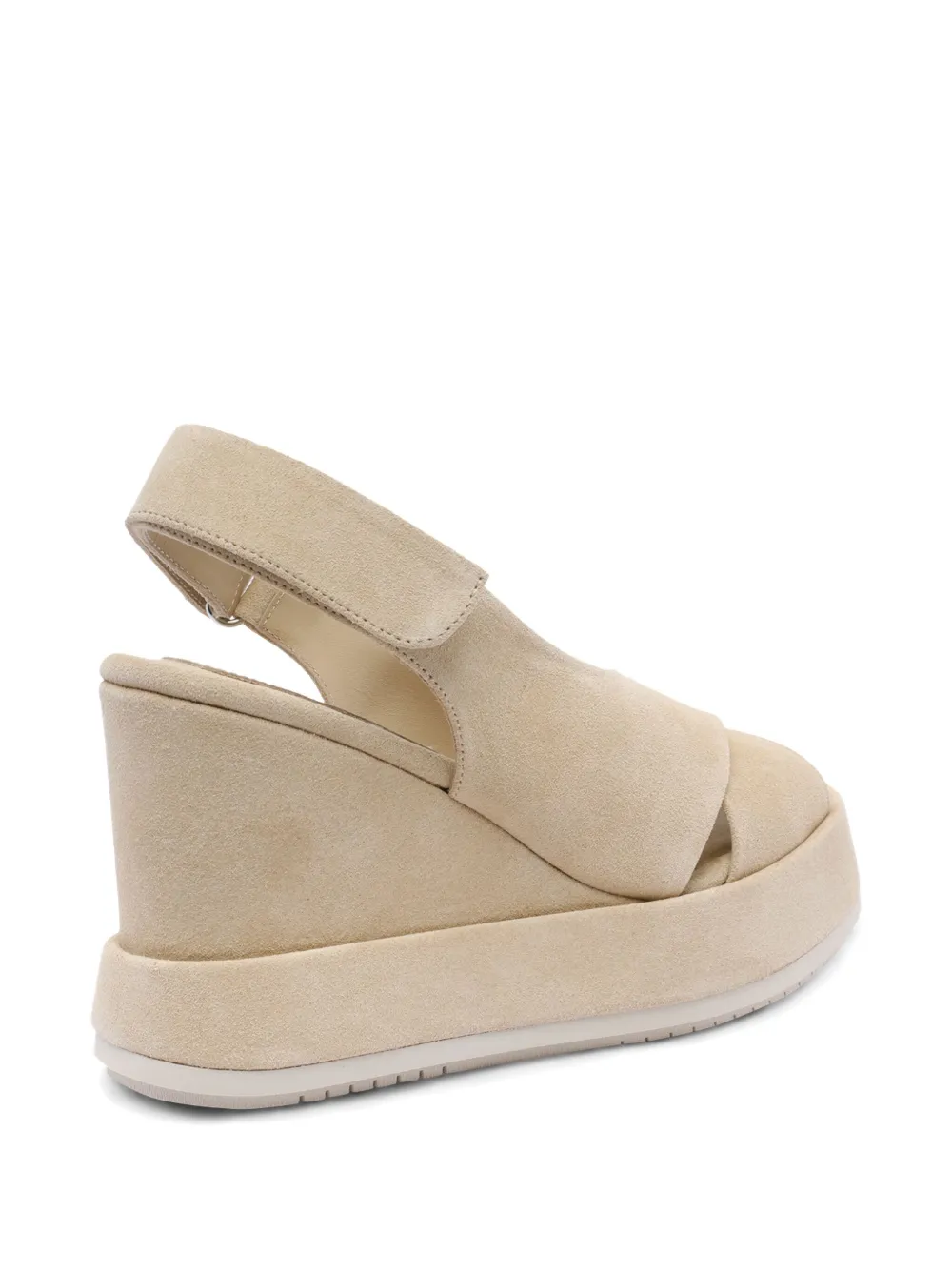 Paloma Barceló suede platform sandals Neutrals