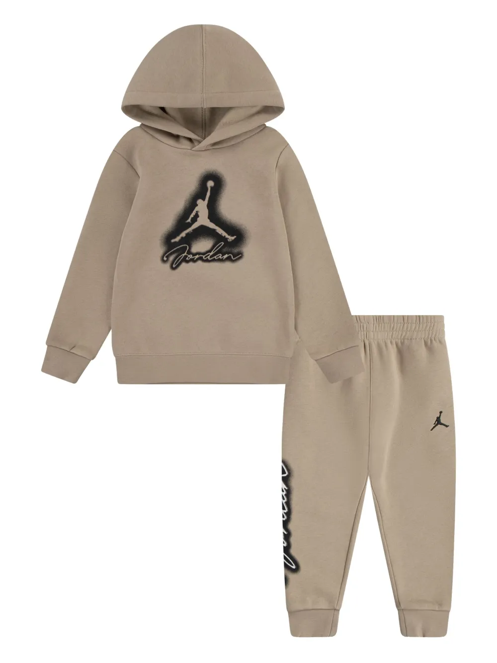 Jordan Kids Trainingspak met logoprint Bruin