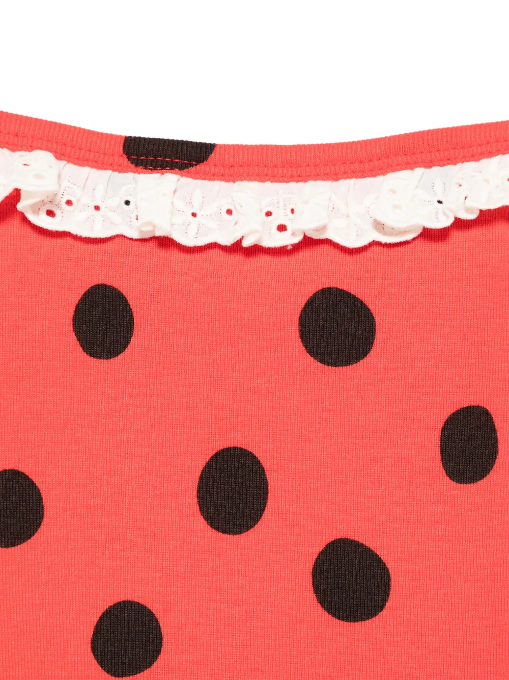 Mini Rodini Top met lieveheersbeestjes-patroon Rood