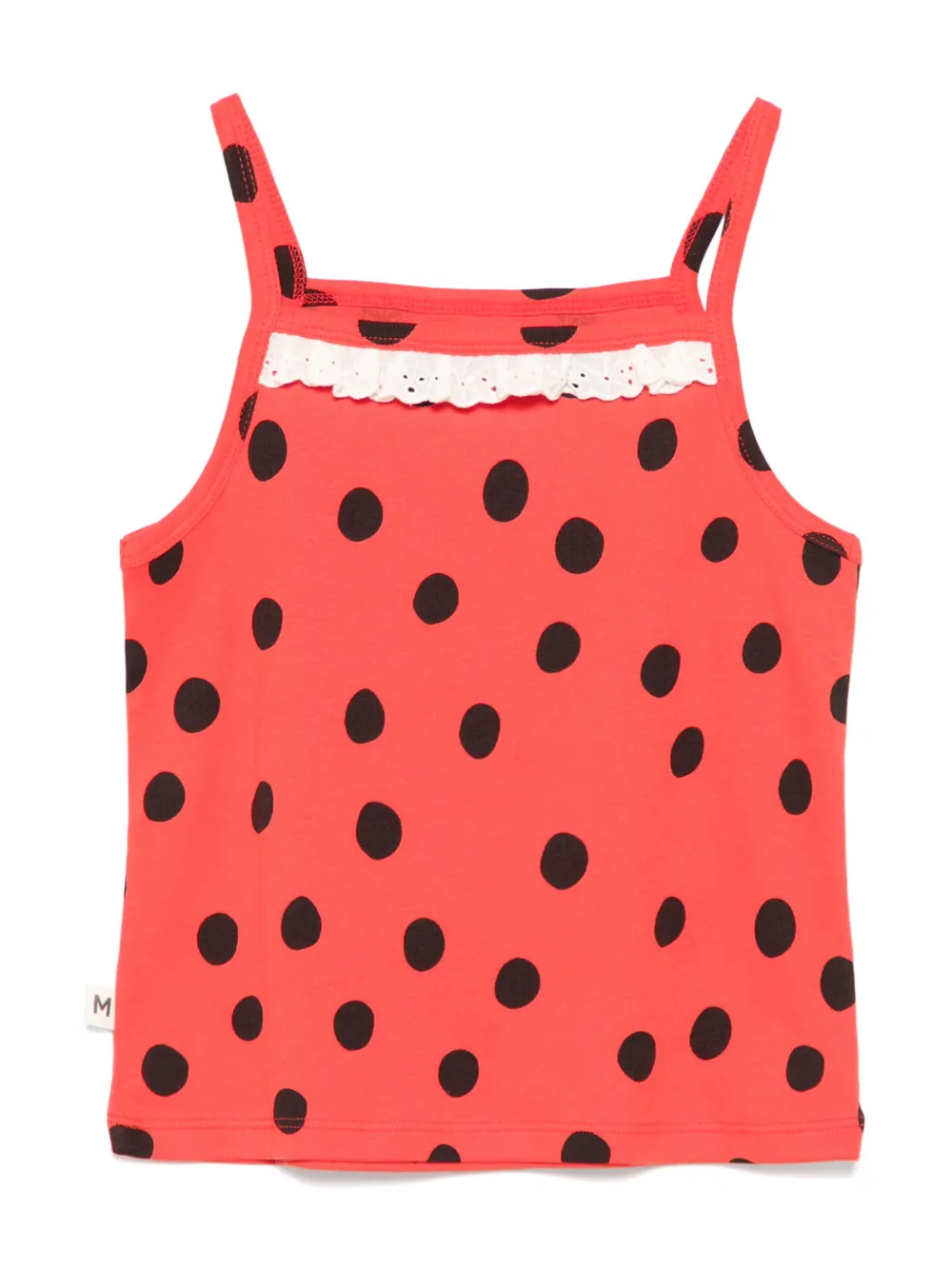 Mini Rodini Top met lieveheersbeestjes-patroon - Rood