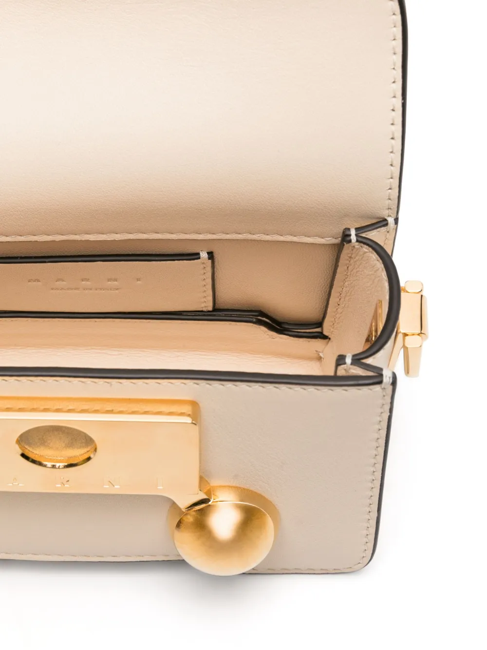 Marni Trunkaroo kleine tas Beige