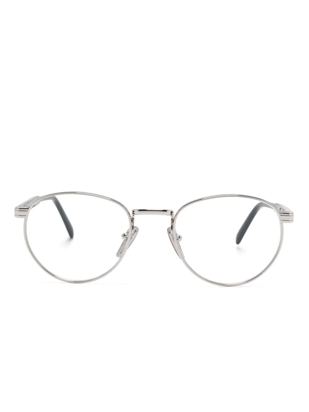 Prada Eyewear Bril met rond montuur Zilver