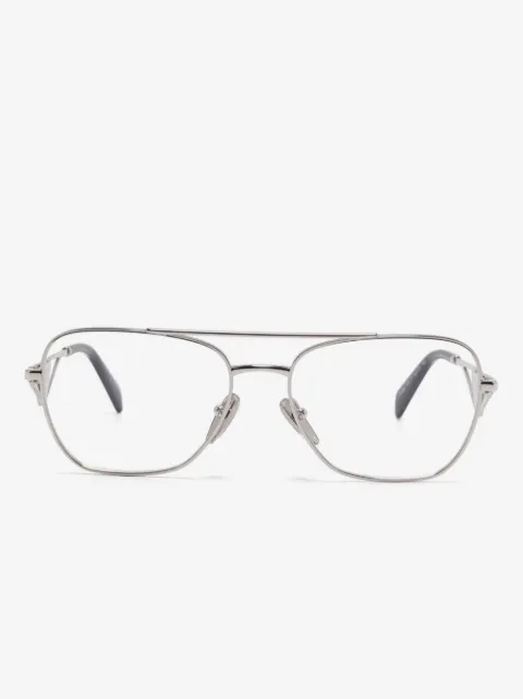 Prada Eyewear triangle-logo glasses