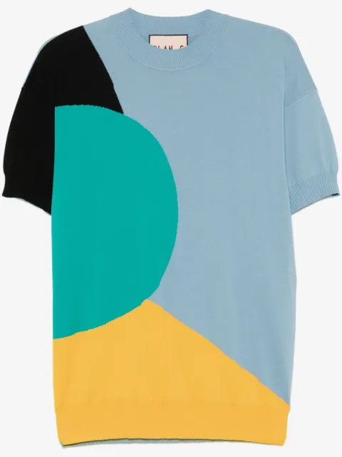 Plan C colour-block knitted top 