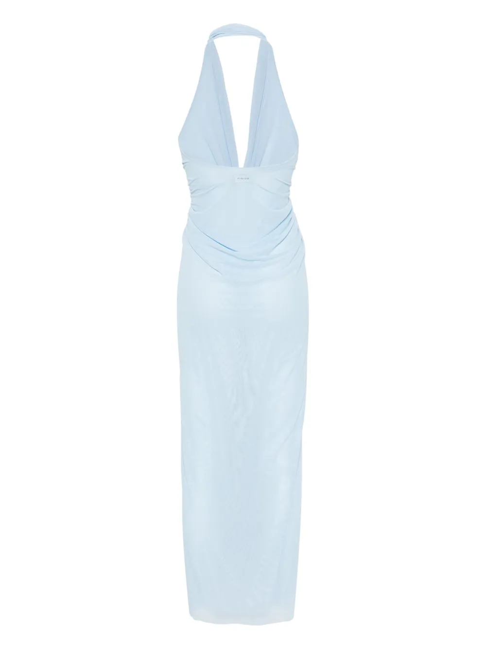 Fisico Maxi-jurk met mesh - Blauw