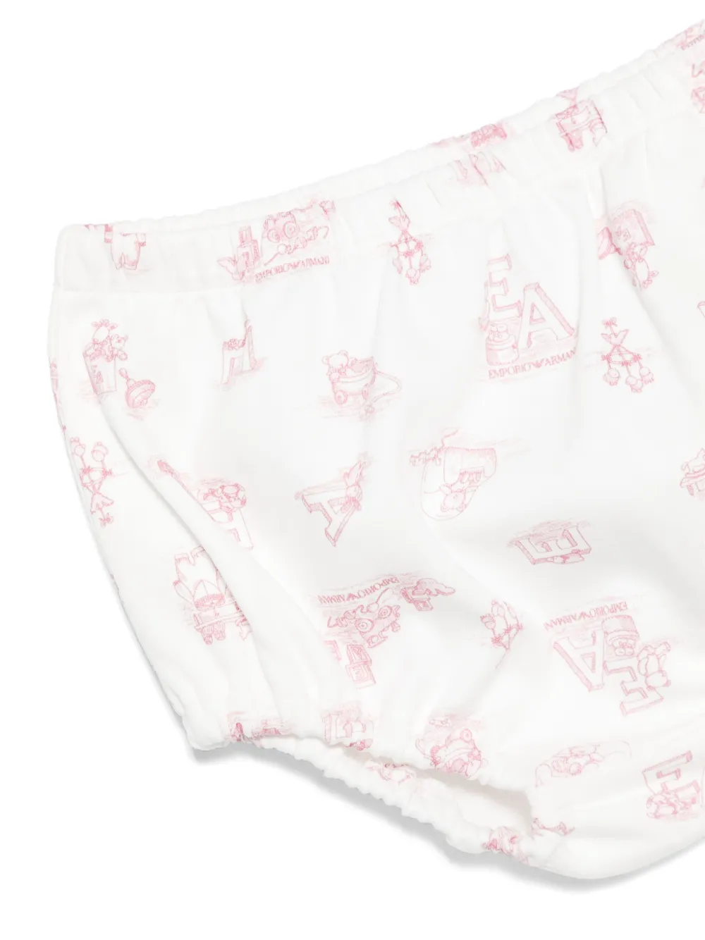 Emporio Armani Kids Jurk met logoprint Wit