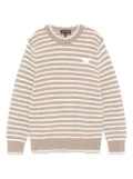 Emporio Armani Kids striped sweater - Green