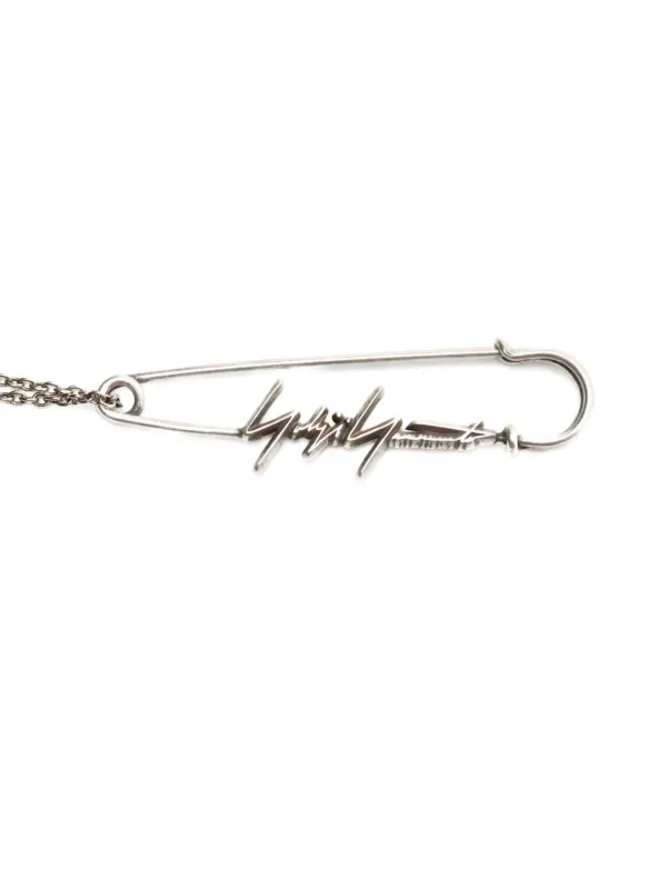 Yohji Yamamoto logo-pendant Necklace | Silver | FARFETCH