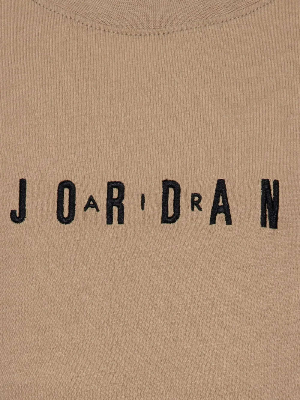 Jordan Kids T-shirt met geborduurd logo Beige