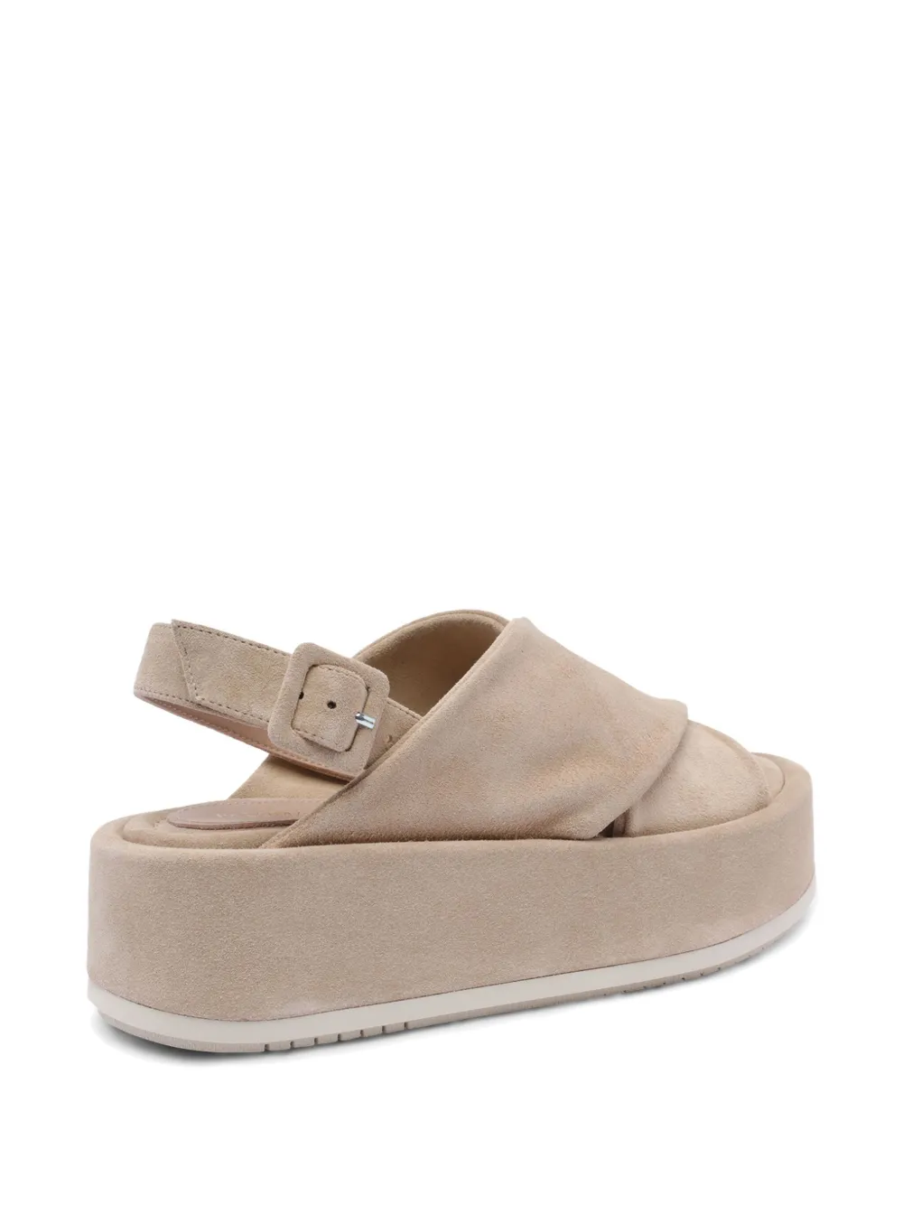 Paloma Barceló suede platform sandals Neutrals