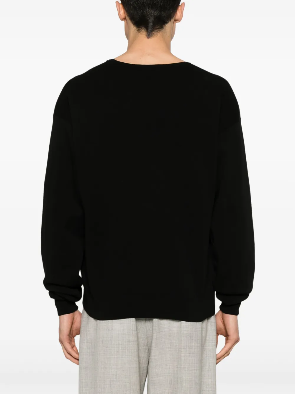 LEMAIRE long-sleeve Sweater | Black | FARFETCH JO